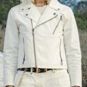 ATWYLD Cream Marlon Moto Jacket L